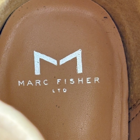 Marc Fisher Alva Women Taupe Suede Pointy Toe Ankle Block Heel Booties Sz 10M - Picture 11 of 13